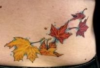 Ветка с листьями тату значение